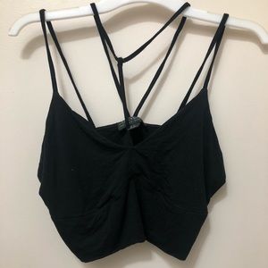 Black crop top